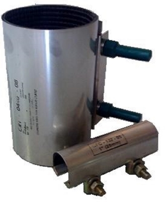 CLAMP PIPE REPAIR 316SS 82-93MM C/W NITRILE GASKET