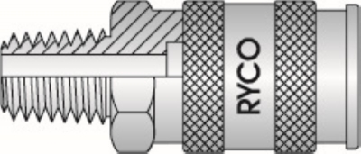 COUPLING AIR 3/8 SOCKET/MALE RYCO 293