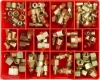 ASSORTMENT KIT BRASS FITTINGS 32 TYPES 155 PIECES CA178