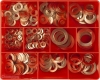 ASSORTMENT KIT WASHER COPPER METRIC 10 SIZES 260 PIECES CA1660