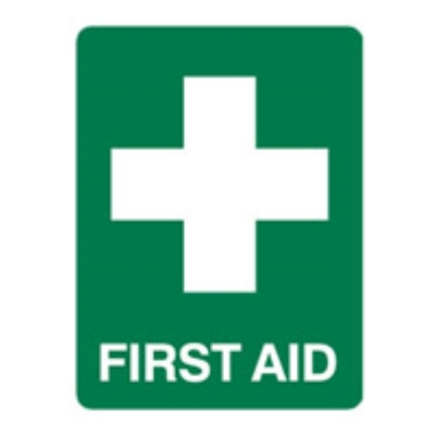 SIGN FIRST AID 225X300MM METAL 840045 (029658 - 450X600MM)