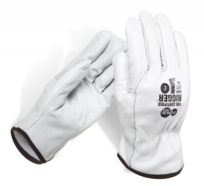 GLOVE LEATHER RIGGER PREMIUM GREY S FORCE 360