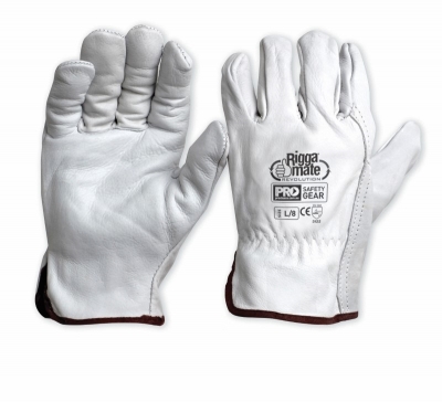 GLOVE LEATHER RIGGER PREMIUM GREY S FORCE 360 (031426 - )