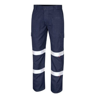 TROUSER REGULAR WEIGHT PPE2 FR CARGO C/W LOXY DOUBLE REFLECTIVE TAPE NAVY 72R