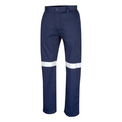 TROUSER MIDWEIGHT CARGO C/W TRUVIS REFLECTIVE TAPE NAVY 77R
