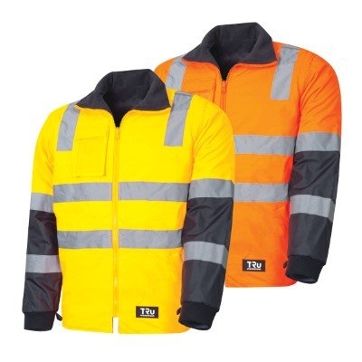 JACKET WET WEATHER C/W REMOVABLE SLEEVES ORANGE/NAVY X-SMALL