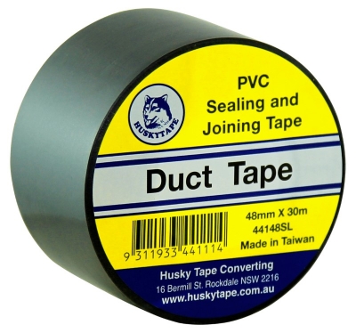 TAPE DUCT PVC SILVER 48MMX30MT
