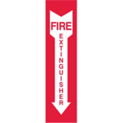 SIGN FIRE EXTINGUISHER 100X400MM POLY 834988