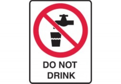 SIGN DO NOT DRINK 225X300MM METAL 841144 (Z033318 - 300X450MM)