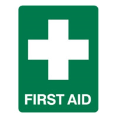 SIGN FIRST AID 225X300MM METAL 840045 (Z034837 - 90X125MM)