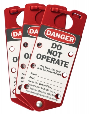 HASP LOCKOUT LABELLED DO NOT OPERATE PACK 5 65960