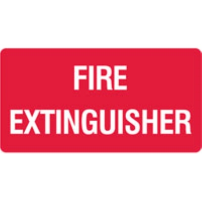 SIGN FIRE EXTINGUISHER 300X225MM POLY 840700 (Z043296 - 350X180MM)
