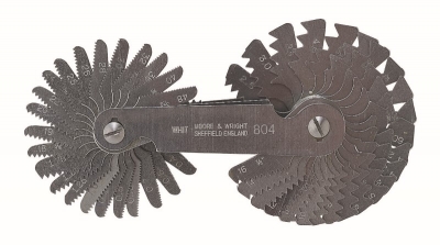 GAUGE SCREW PITCH METRIC/WHITWORTH 49 BLADE MOORE & WRIGHT