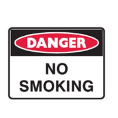 SIGN DANGER NO SMOKING 600X450MM METAL 838982