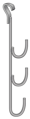 HANGER STEEL 3 PRONG HOOK TYPE TO SUIT 110MM POLY PIPE