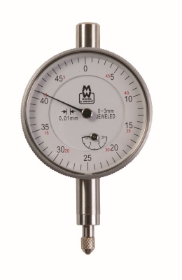DIAL INDICATOR 0-3MM 0.01MM 42MM MOORE & WRIGHT