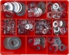 ASSORTMENT KIT WASHER FLAT STEEL 10 SIZES 330 PIECES