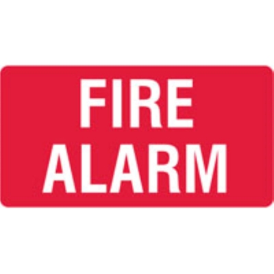 SIGN FIRE ALARM 300X225MM POLY 840692