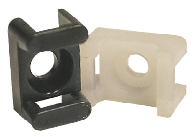 CABLE TIE SCREWMOUNT 3MM BLACK PACK 100