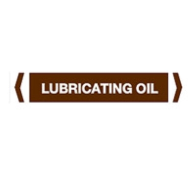 PIPE MARKER LUBRICATING OIL 10X100MM TO SUIT PIPE O.D. UP TO 40MM PACK 10 842475