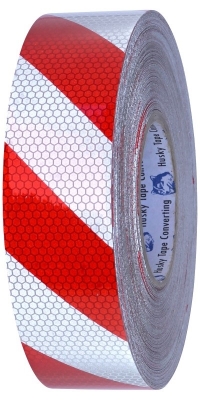 TAPE ADHESIVE 5015 RED/WHITE 120MMX45MT CLASS 1 REFLECTIVE