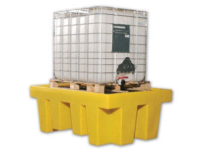 PALLET SPILL CONTAINMENT SINGLE 1000LT IBC C/W GRATE