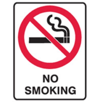 SIGN NO SMOKING 300X225MM ULTRATUFF METAL 868815