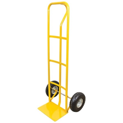 TROLLEY P HANDLE 1320X350MM 200KG C/W PUNCTURE PROOF WHEELS PHR104