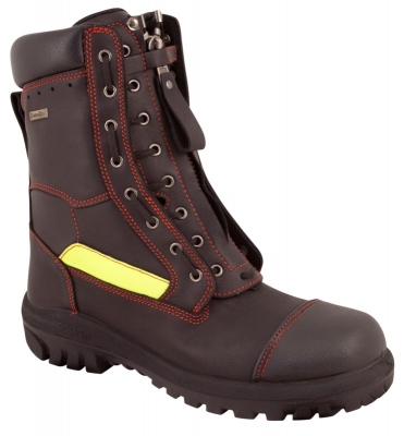 BOOT LACE UP ZIP FIRE FIGHTER BLACK 66-495 10.0