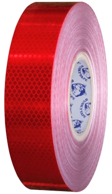 TAPE ADHESIVE 5030 PRISMATIC RED 48MMX45MT CLASS 1 REFLECTIVE