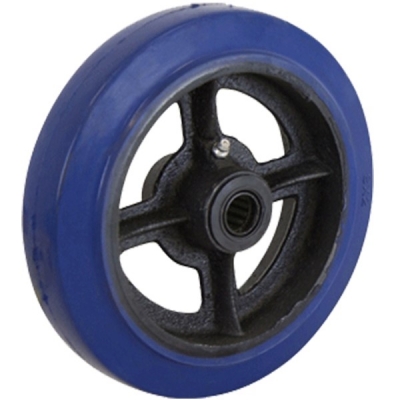 WHEEL RUBBER TYRED CAST IRON CENTRED 200MM 1/2 AXLE RT8842-50