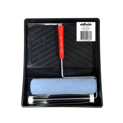 "PAINT ROLLER KIT GENERAL PURPOSE 230MM C/W TRAY, FRAME & COVER"