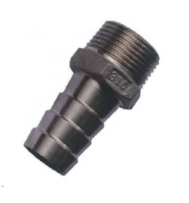 HOSE END BSP MALE 316SS 15MM