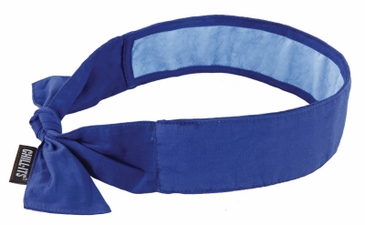 NECK TIE EVAPORATIVE COOLING C/W TOWEL SOLID BLUE