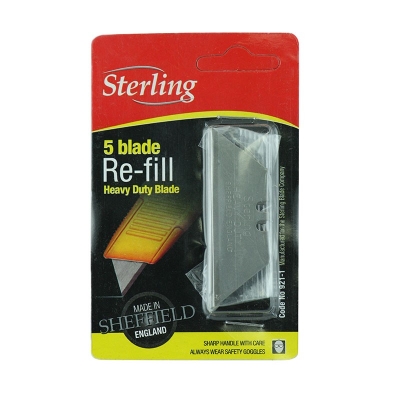 BLADE KNIFE TRIMMING HEAVY DUTY PACK 5 CARDED