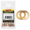 WASHER COPPER RING SEALING 12X16X1.5MM PACK 25