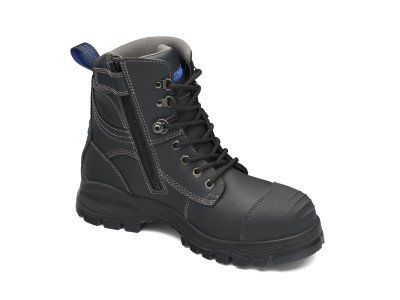 BOOT LACE UP ZIP SIDE BLACK 997 5.0